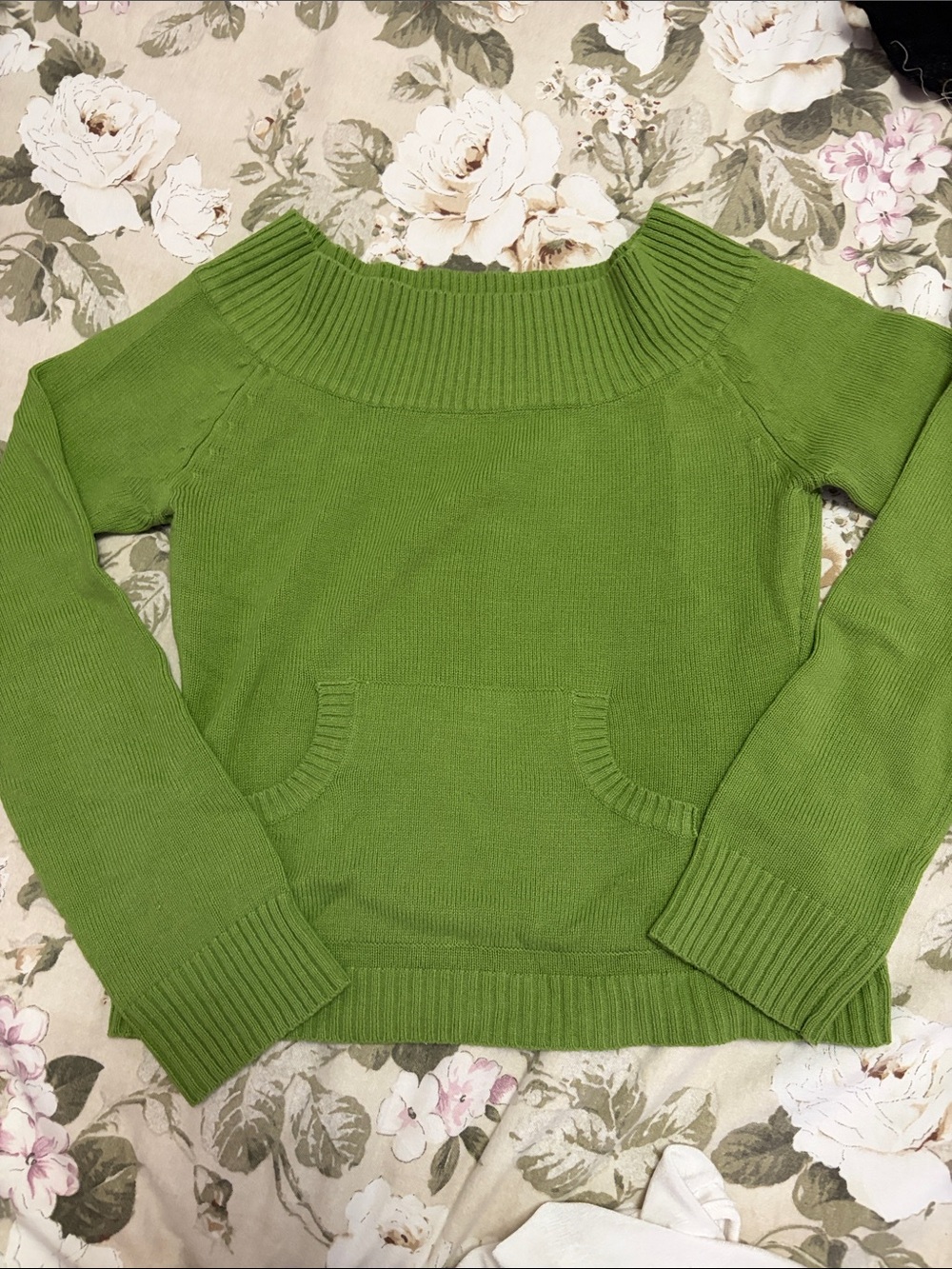 Off-Shoulder Knit Sweater